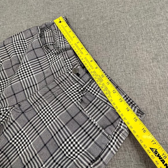 H&M Plaid Pants Skinny Fit size 30 Black White Pockets Work Business School Wear - Picture 10 of 16